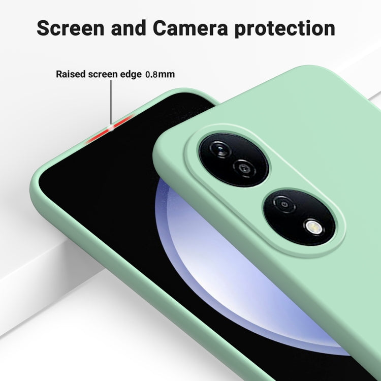 For Honor 90 Smart Pure Color Liquid Silicone Shockproof Phone Case(Green)