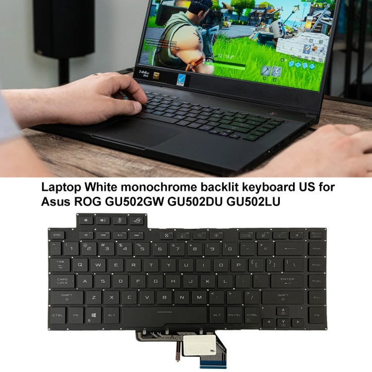 US Version Backlight Laptop Keyboard For Asus ROG GU502G GU502GV GU502GU(White Light)