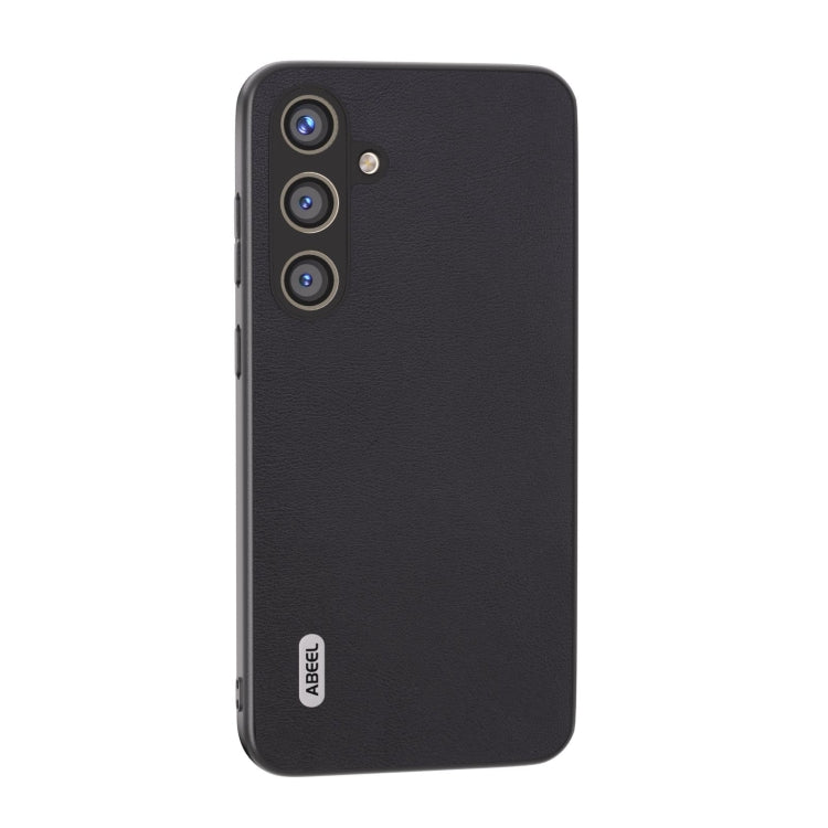 For Samsung Galaxy S24 5G ABEEL Arashi Texture PU Phone Case(Black)