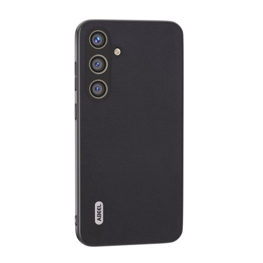 For Samsung Galaxy S24 5G ABEEL Arashi Texture PU Phone Case(Black)