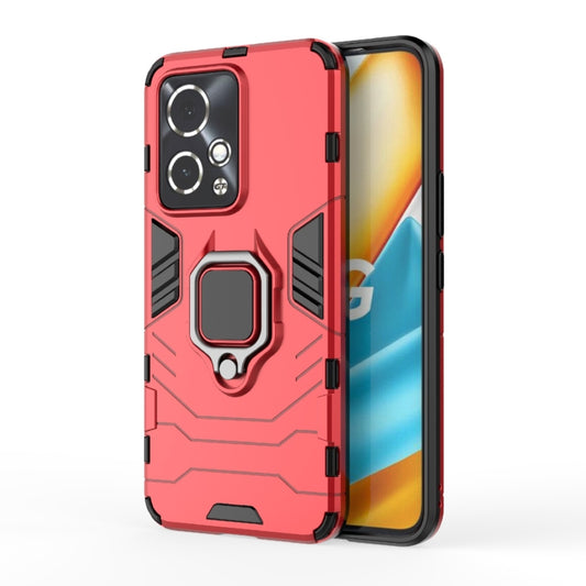 For Honor 90 GT 5G PC + TPU Shockproof Protective Phone Case with Magnetic Ring Holder(Red)