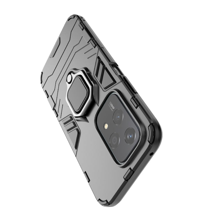 For Honor 200 Lite Global PC + TPU Shockproof Protective Phone Case with Magnetic Ring Holder(Black)