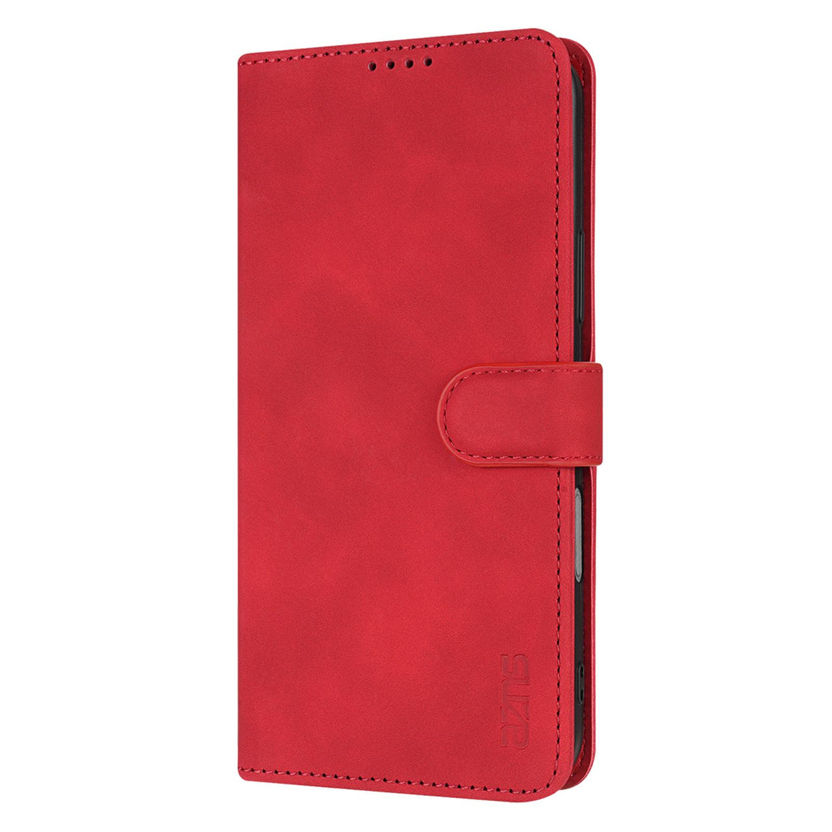 Compatible with iPhone 18 Pro Max AZNS Skin Feel Calf Texture Flip Leather Phone Case - Red