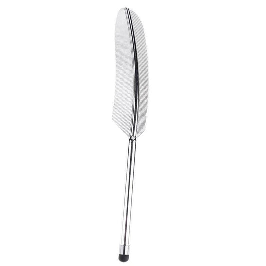 Electroplated Feather Stylus Pen(Silver)