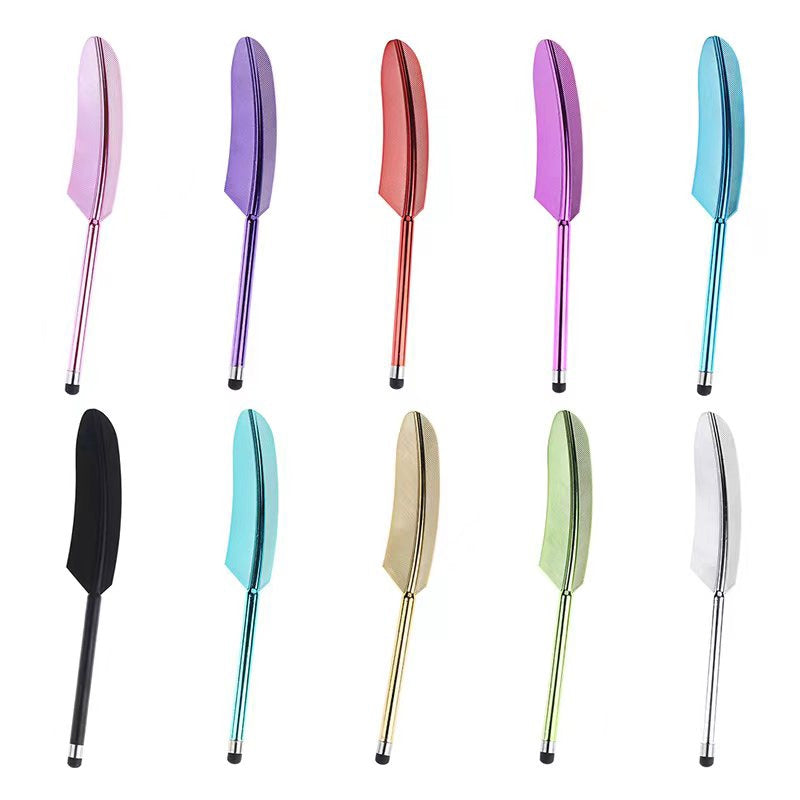 Electroplated Feather Stylus Pen(Black)