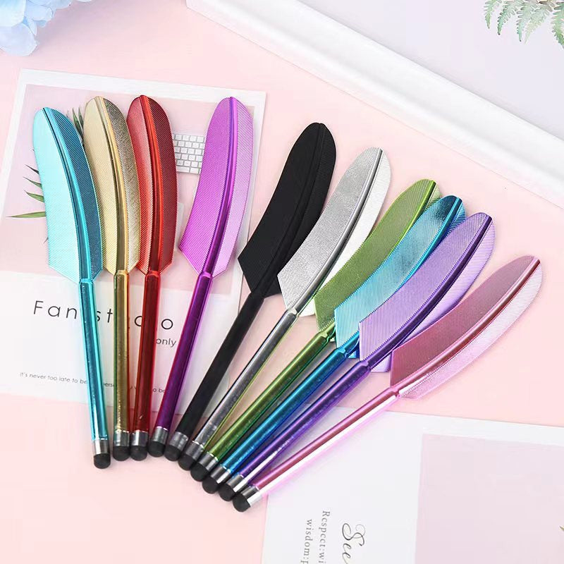 Electroplated Feather Stylus Pen(Black)