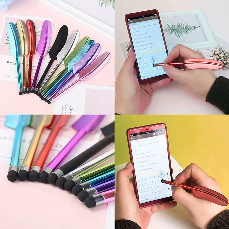 Electroplated Feather Stylus Pen(Purple)