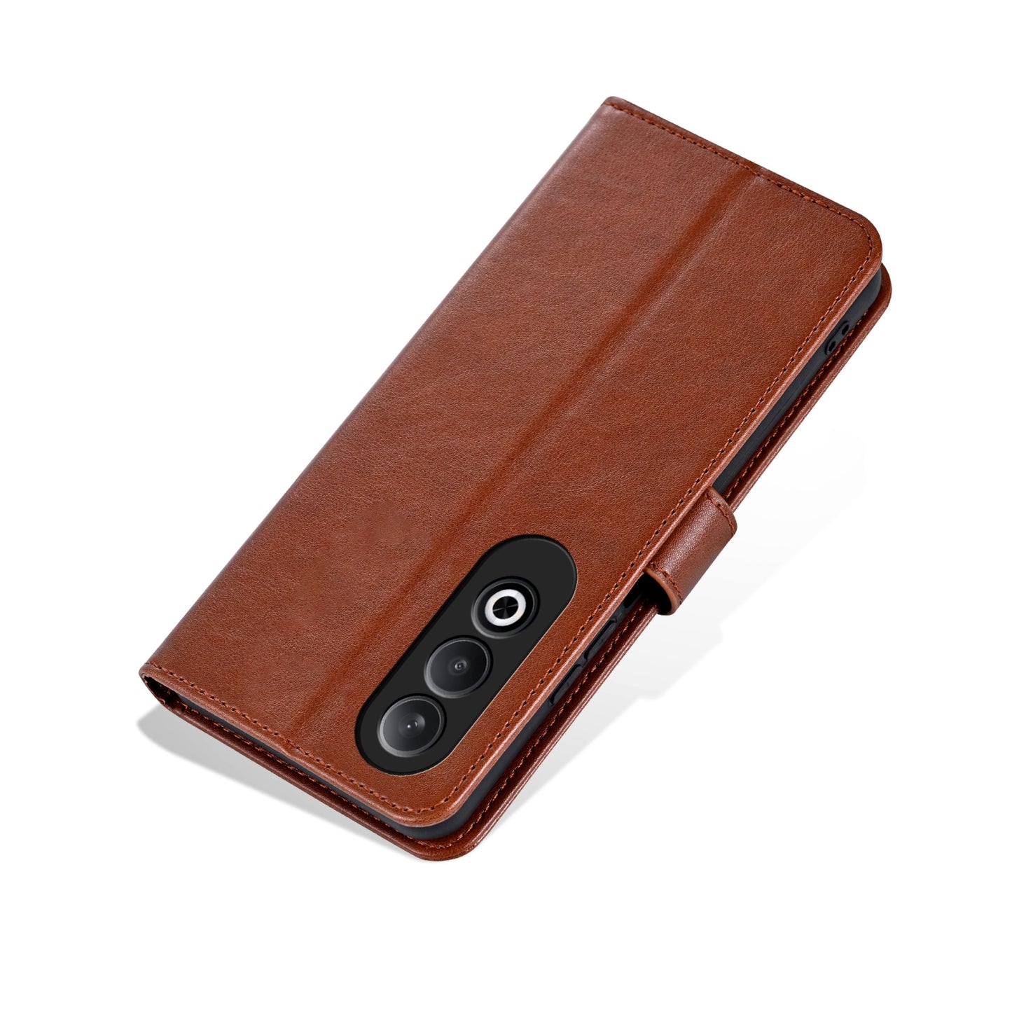 For OPPO K12 AZNS Sheepskin Texture Flip Leather Phone Case(Brown)