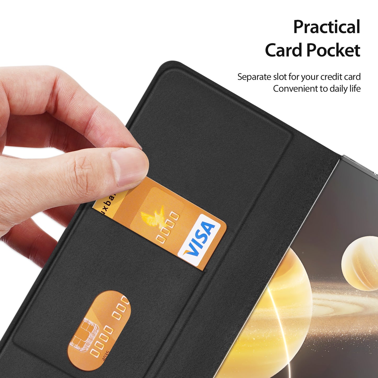 For Honor Magic V3 DUX DUCIS Bril Series PU + TPU Phone Case(Black)