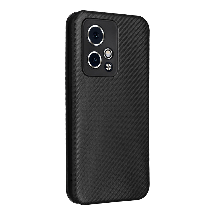 For Honor 90 GT Carbon Fiber Texture Flip Leather Phone Case(Black)