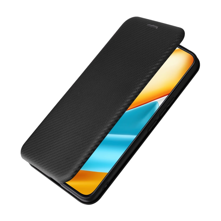 For Honor 90 GT Carbon Fiber Texture Flip Leather Phone Case(Black)