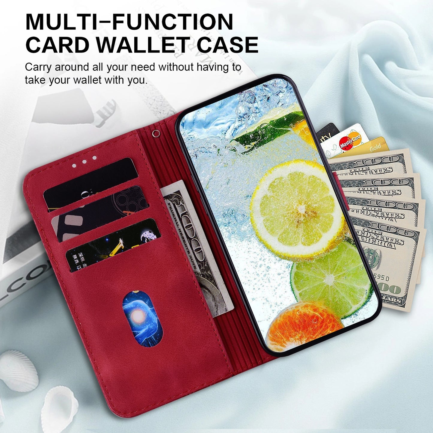 For Motorola Edge 30 Pro / Edge+ 2022 Double 8-shaped Embossed Leather Phone Case(Red)
