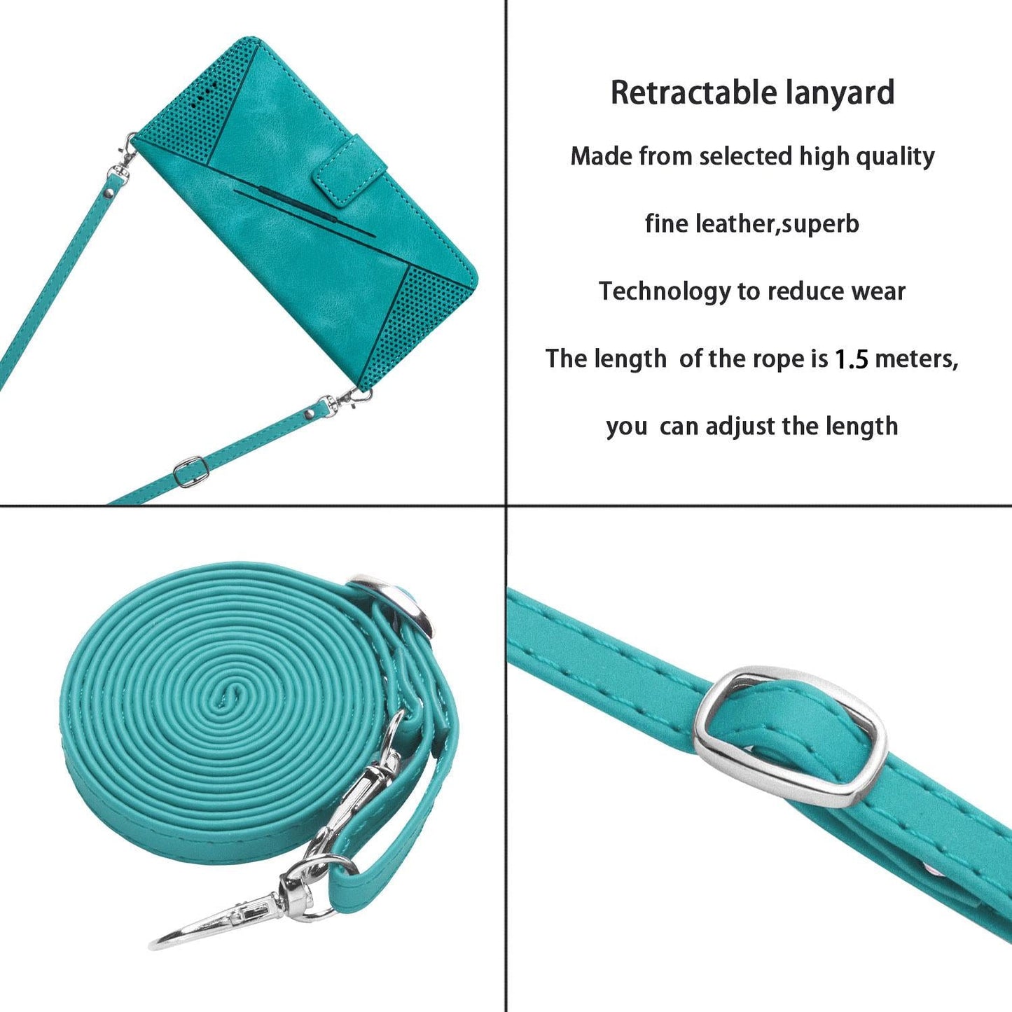 For vivo V50 Lite Dream Triangle Leather Phone Case with Lanyard(Green)