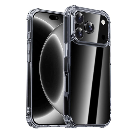 Compatible with iPhone 18 Pro Max & 17 Pro Max iPAKY Crystal Clear Series Shockproof PC + TPU Protective Phone Case - Transparent
