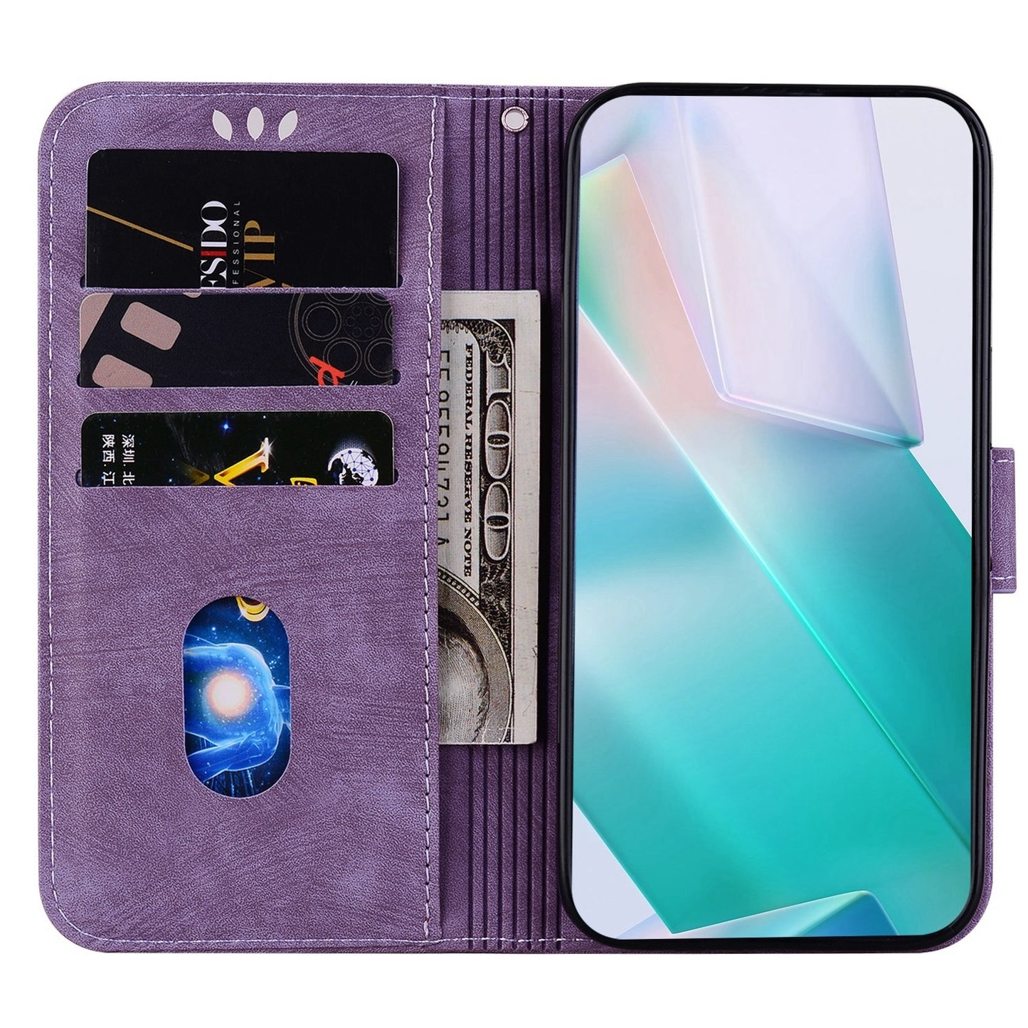 For Motorola Edge 30 Pro / Edge+ 2022 Little Tiger Embossed Leather Phone Case(Purple)
