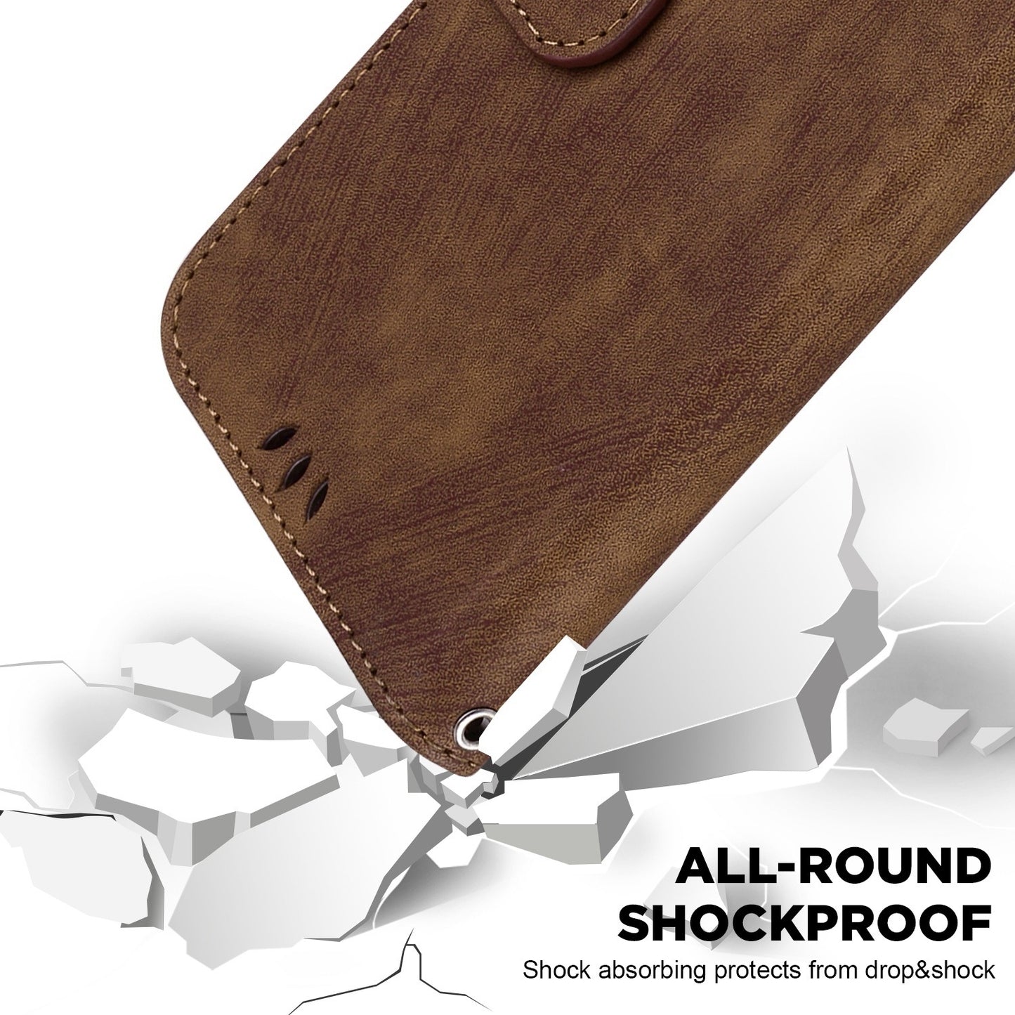 For Motorola Edge 30 Pro / Edge+ 2022 Little Tiger Embossed Leather Phone Case(Brown)