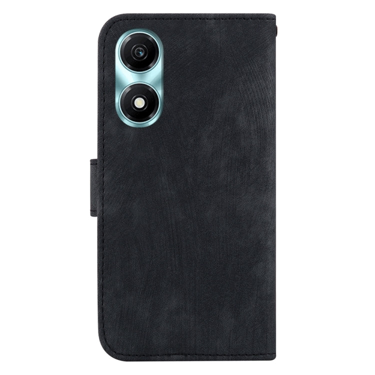 For Honor X5 Plus / Play 40C Little Tiger Embossed Leather Phone Case(Black)