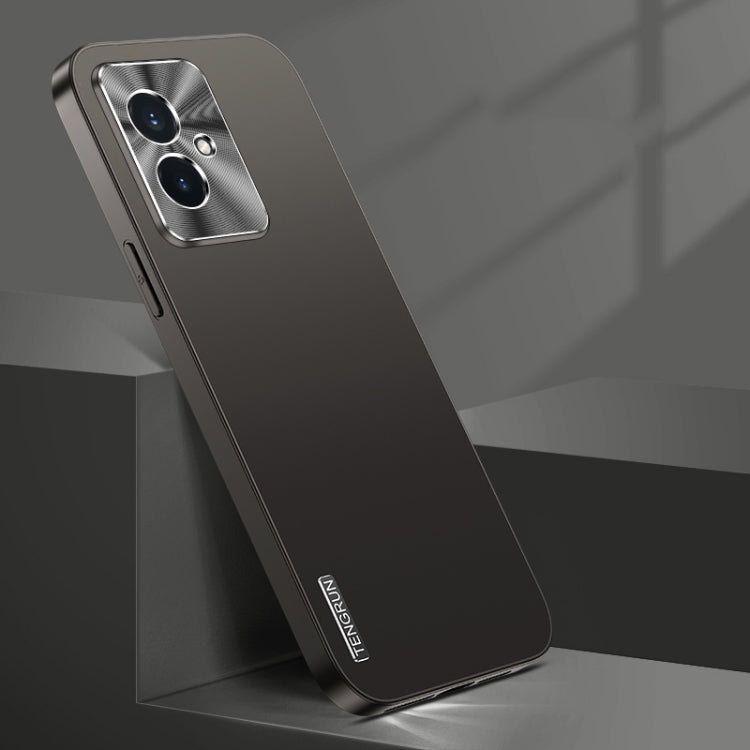 For Honor 100 Streamer Series Micro Frosted Metal Paint PC Phone Case(Black)