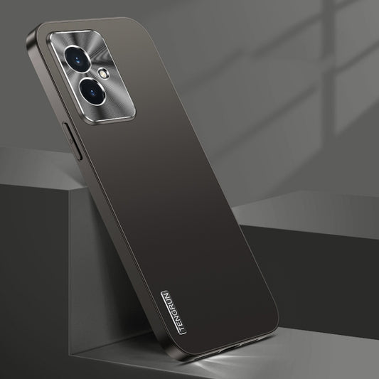 For Honor 100 Streamer Series Micro Frosted Metal Paint PC Phone Case(Black)