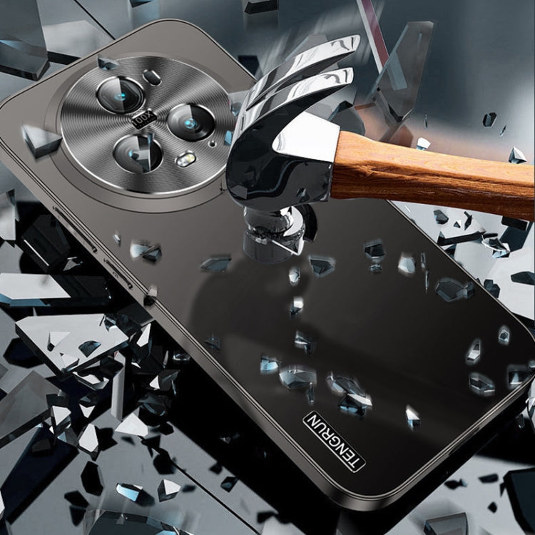 For Honor 100 Streamer Series Micro Frosted Metal Paint PC Phone Case(Silver)