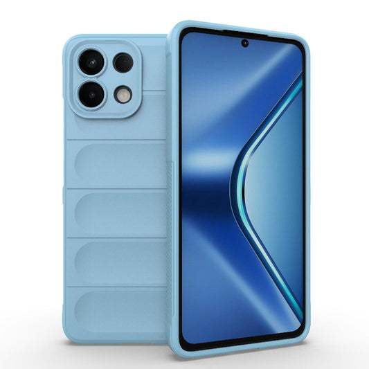 For OPPO K13 5G Magic Shield TPU + Flannel Phone Case(Light Blue)