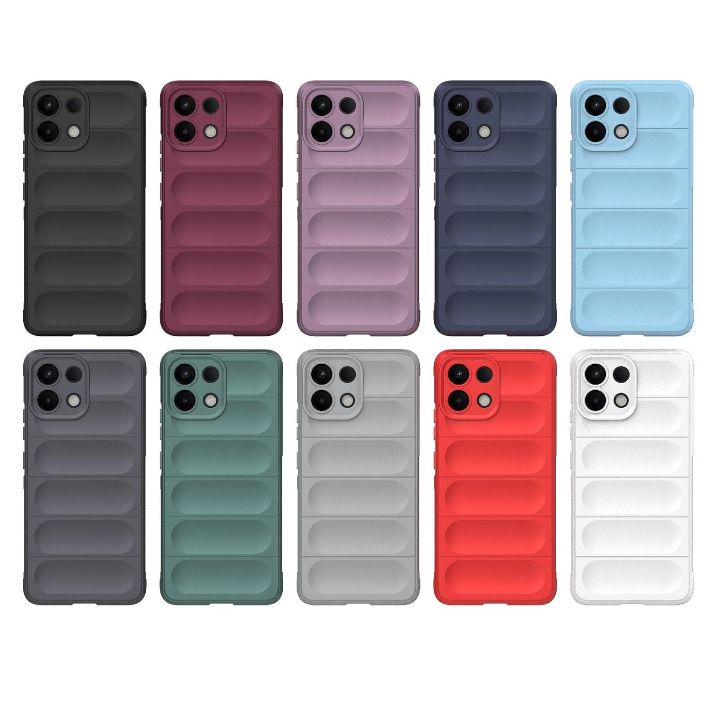 For OPPO K13 5G Magic Shield TPU + Flannel Phone Case(Grey)