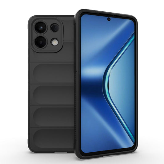 For OPPO K13 5G Magic Shield TPU + Flannel Phone Case(Black)