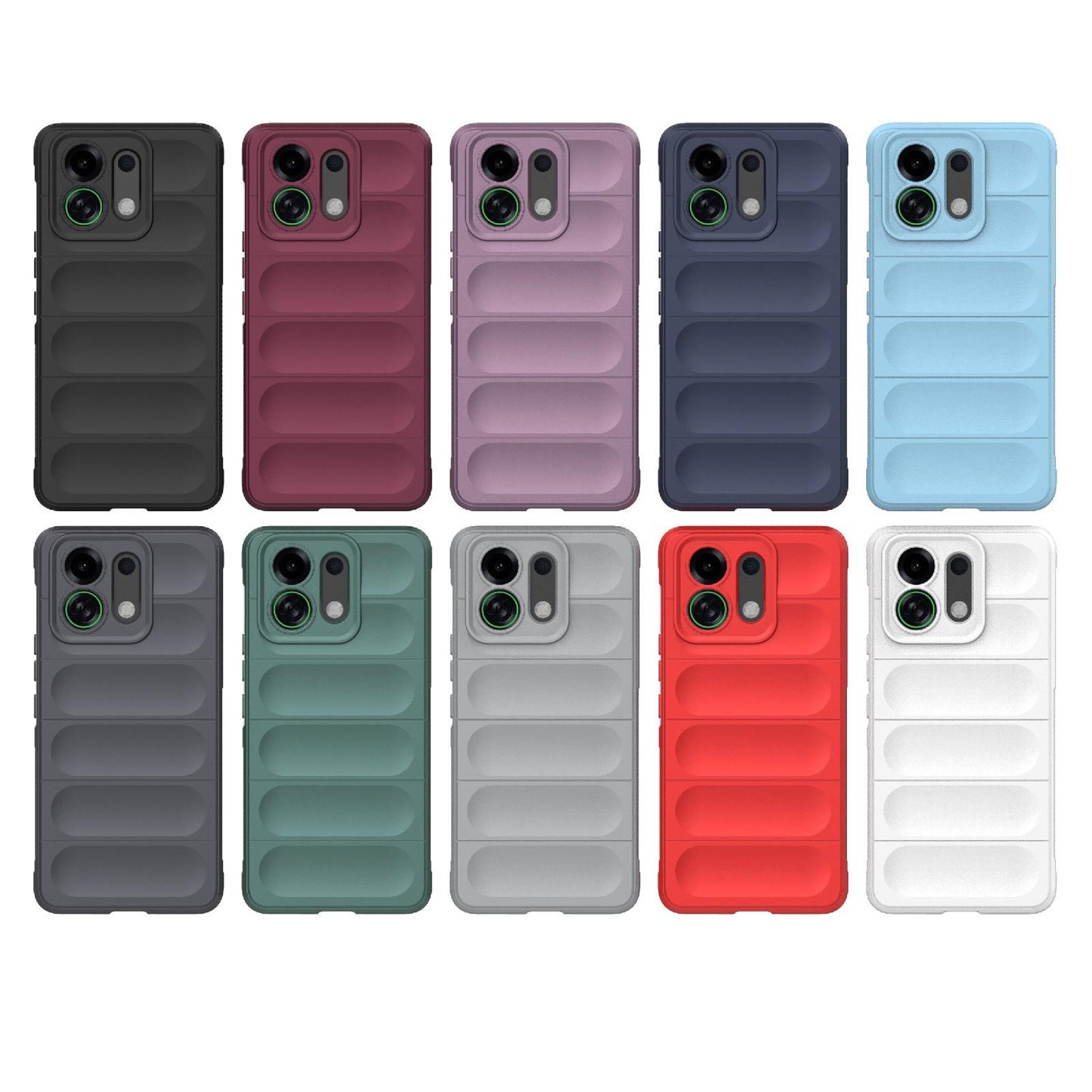 For OPPO K13 Turbo 5G / Turbo Pro 5G Magic Shield TPU + Flannel Phone Case(White)