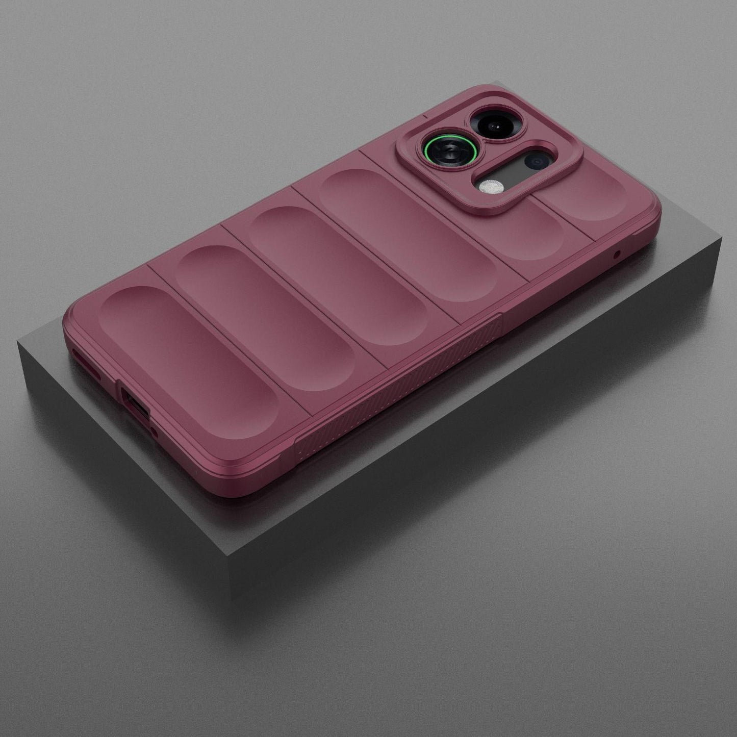 For OPPO K13 Turbo 5G / Turbo Pro 5G Magic Shield TPU + Flannel Phone Case(Wine Red)