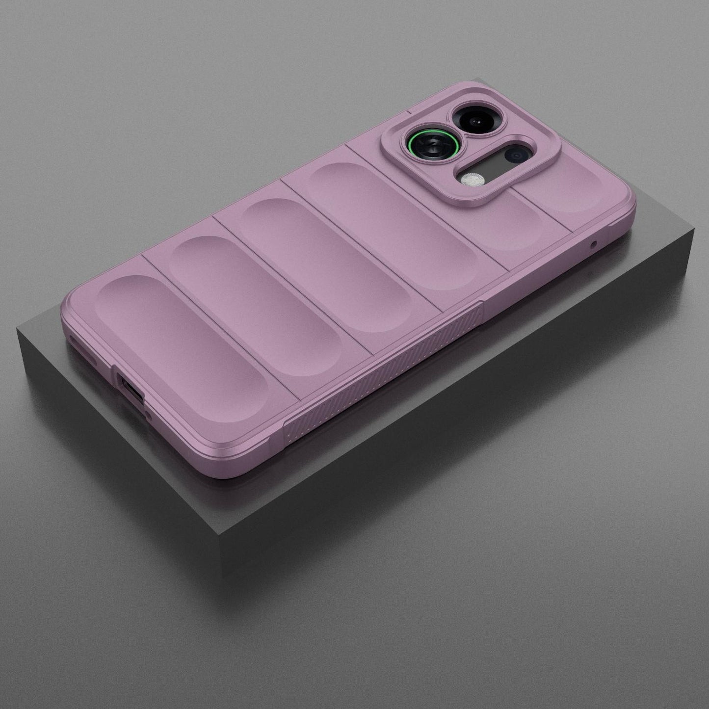 For OPPO K13 Turbo 5G / Turbo Pro 5G Magic Shield TPU + Flannel Phone Case(Purple)