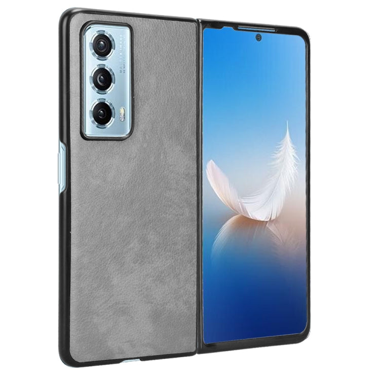 For Honor Magic Vs2 Litchi Texture Back Cover Phone Case(Grey)