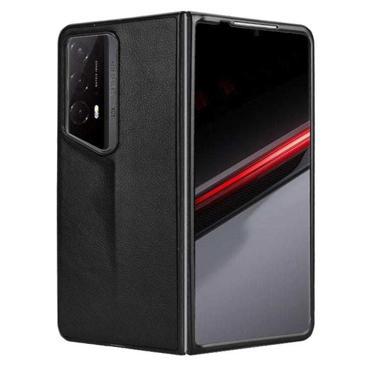 For Honor Magic V2 RSR Porsche Design Litchi Texture Back Cover Phone Case(Black)