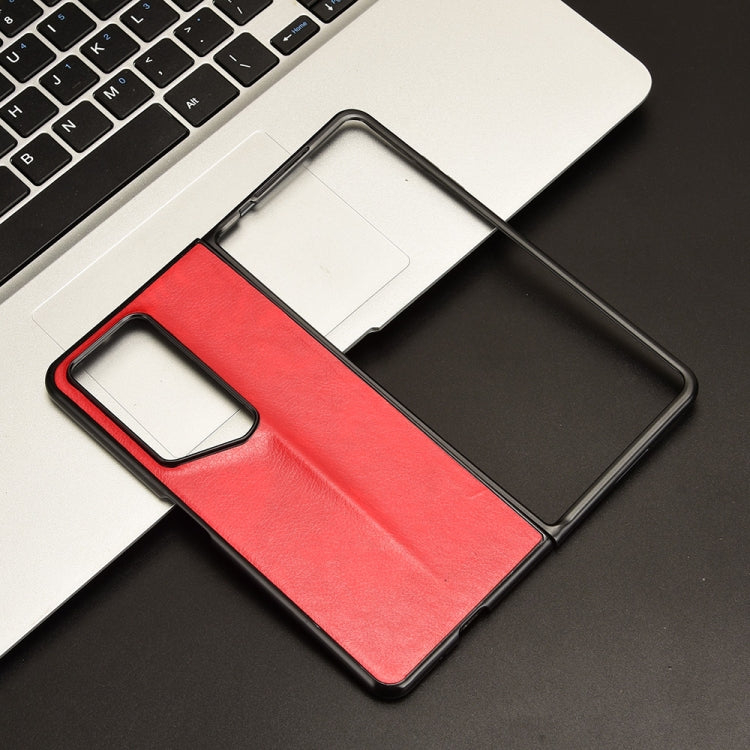 For Honor Magic V2 RSR Porsche Design Litchi Texture Back Cover Phone Case(Red)