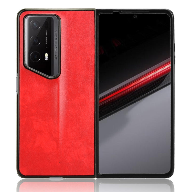 For Honor Magic V2 RSR Porsche Design Litchi Texture Back Cover Phone Case(Red)