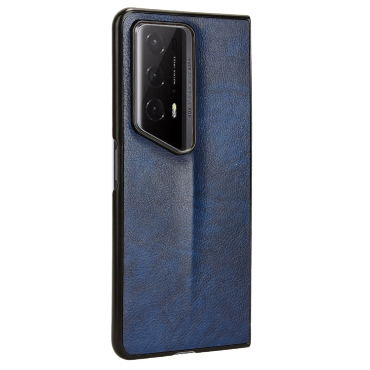 For Honor Magic V2 RSR Porsche Design Litchi Texture Back Cover Phone Case(Blue)