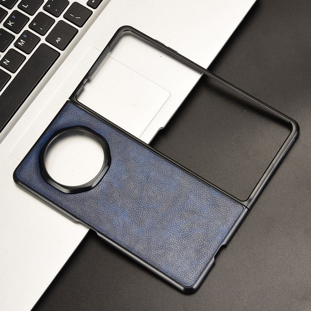 For Honor Magic V3 Litchi Texture Back Cover Phone Case(Blue)