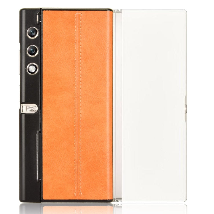 For Honor V Purse Cow Pattern Sewing Back Cover Phone Case(Yellow)