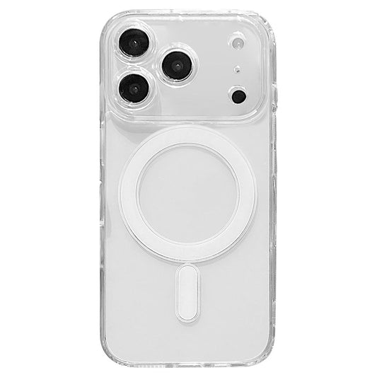 Compatible with iPhone 18 Pro Max Fine Hole MagSafe Magnetic Clear Acrylic TPU Case - Transparent
