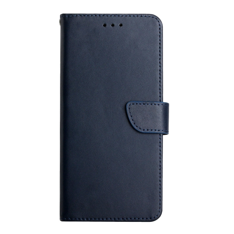 For Honor X9b HT02 Genuine Leather Fingerprint-proof Flip Phone Case(Blue)