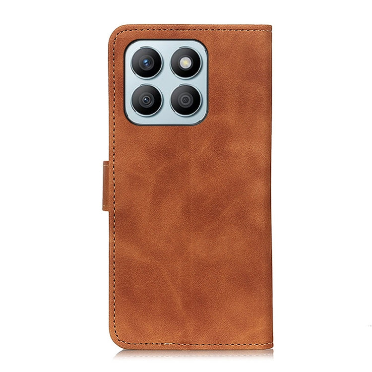 For Honor X8b KHAZNEH Retro Texture Flip Leather Phone Case(Brown)