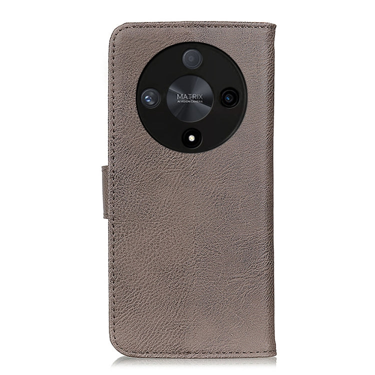 For Honor X9b KHAZNEH Cowhide Texture Horizontal Flip Leather Phone Case(Khaki)