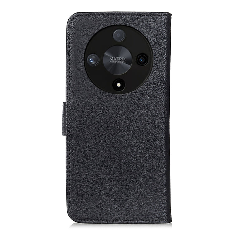 For Honor X9b KHAZNEH Cowhide Texture Horizontal Flip Leather Phone Case(Black)