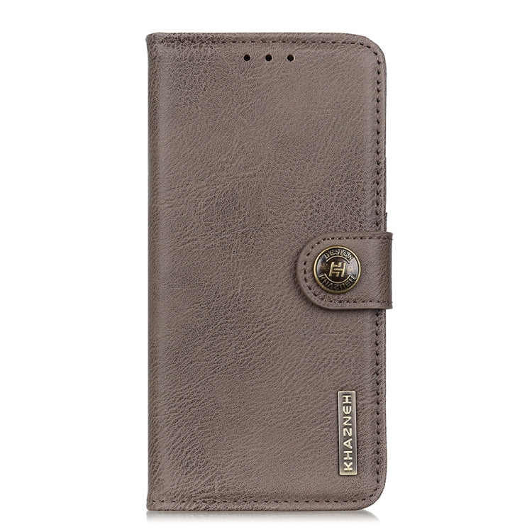 For Honor X8b KHAZNEH Cowhide Texture Horizontal Flip Leather Phone Case(Khaki)