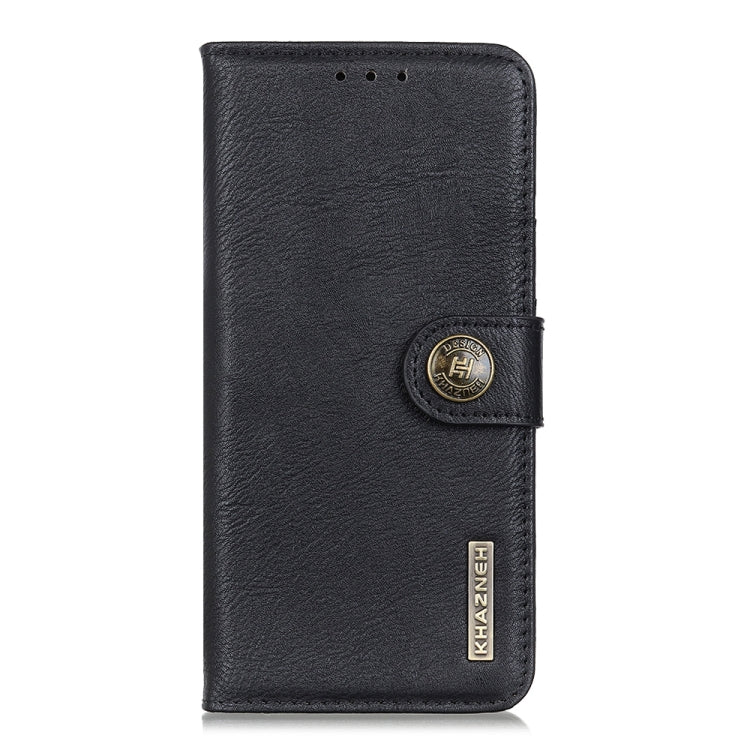 For Honor X8b KHAZNEH Cowhide Texture Horizontal Flip Leather Phone Case(Black)