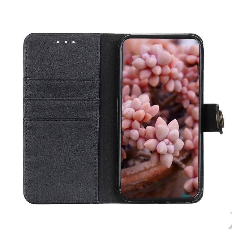 For Honor X8b KHAZNEH Cowhide Texture Horizontal Flip Leather Phone Case(Black)
