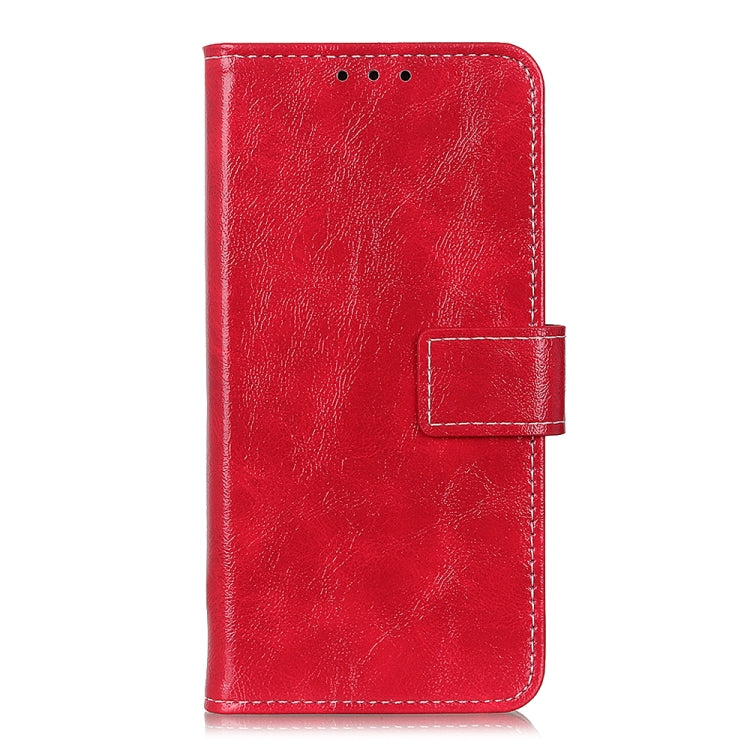 For Honor X5 Plus Retro Crazy Horse Texture Flip Leather Phone Case(Red)