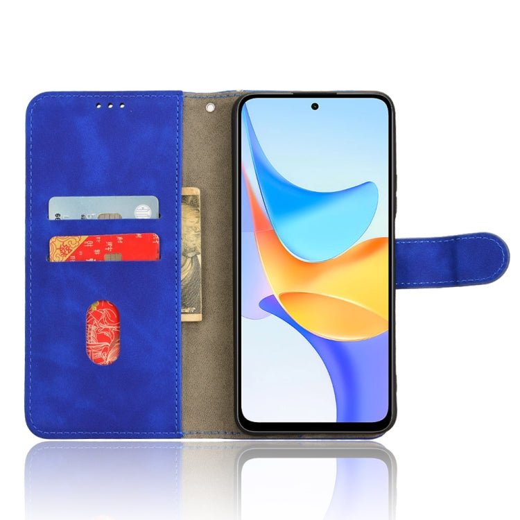 For Honor Play 8T 5G / X7b Skin Feel Magnetic Flip Leather Phone Case(Blue)