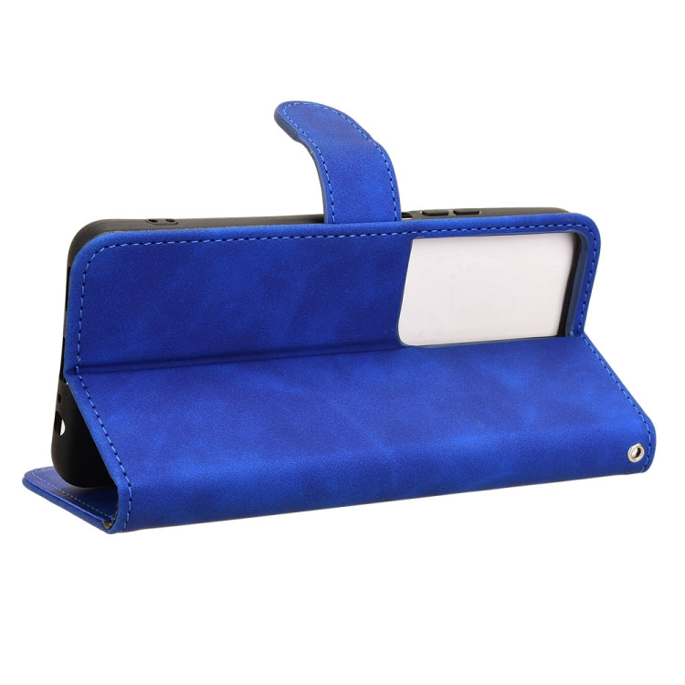 For Honor Play 8T 5G / X7b Skin Feel Magnetic Flip Leather Phone Case(Blue)