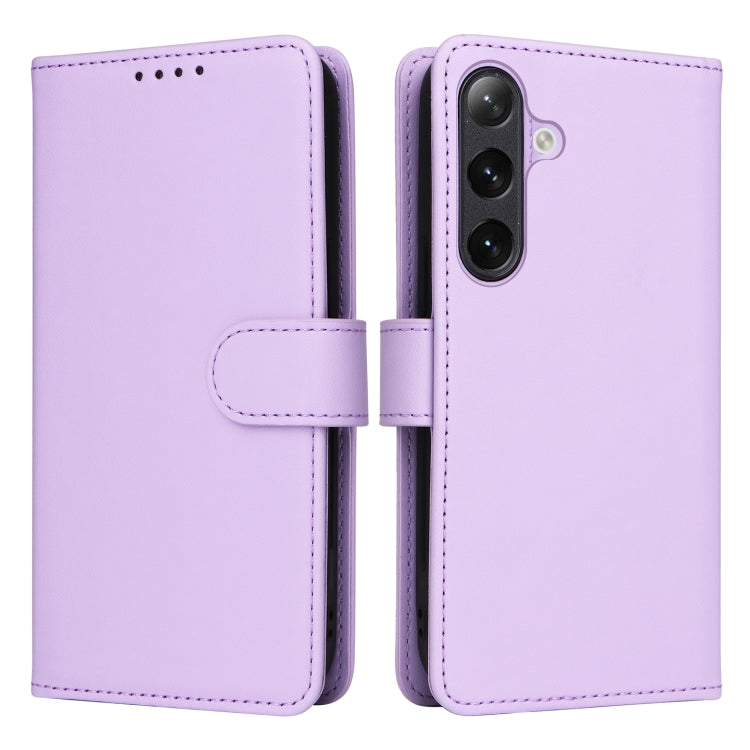 For Samsung Galaxy S24 5G BETOPNICE BN-005 2 in 1 Detachable Imitate Genuine Leather Phone Case(Light Purple)