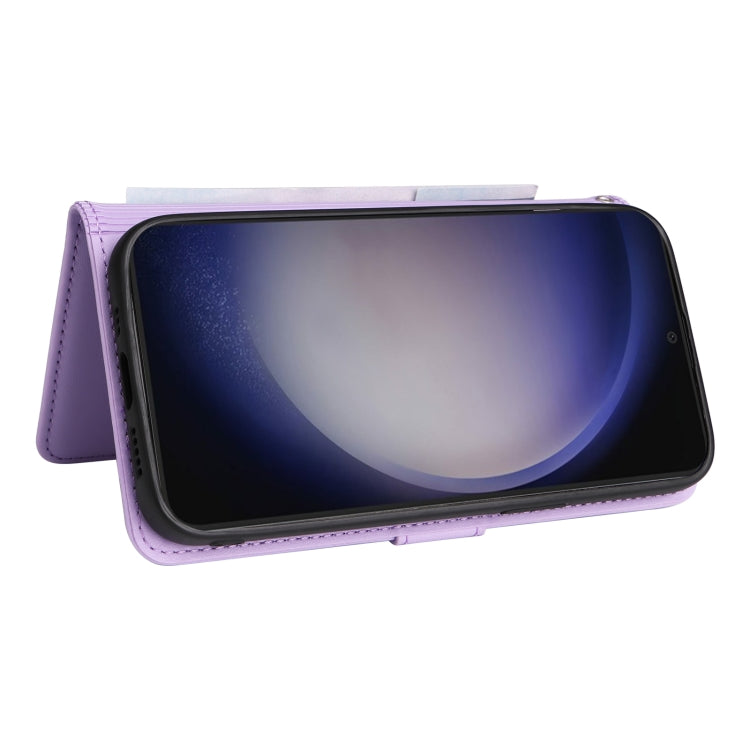 For Samsung Galaxy S24 5G BETOPNICE BN-005 2 in 1 Detachable Imitate Genuine Leather Phone Case(Light Purple)